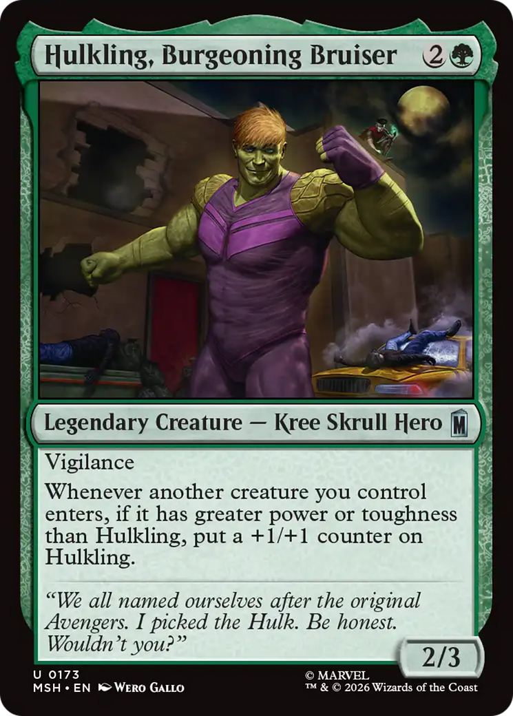 Hulkling, Burgeoning Bruiser - Magic: The Gathering - MoxLand