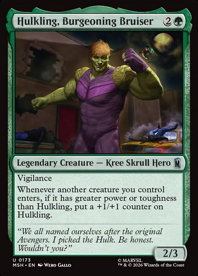 Hulkling, Burgeoning Bruiser - Magic: The Gathering - MoxLand