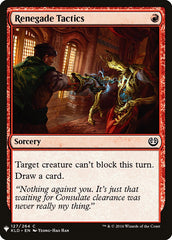 Tática dos Renegados / Renegade Tactics - Magic: The Gathering - MoxLand