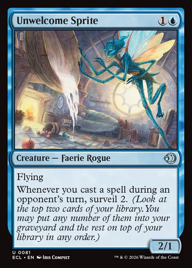 Sílfide Indesejada / Unwelcome Sprite - Magic: The Gathering - MoxLand