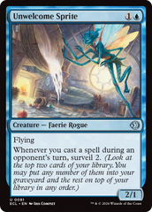 Sílfide Indesejada / Unwelcome Sprite - Magic: The Gathering - MoxLand