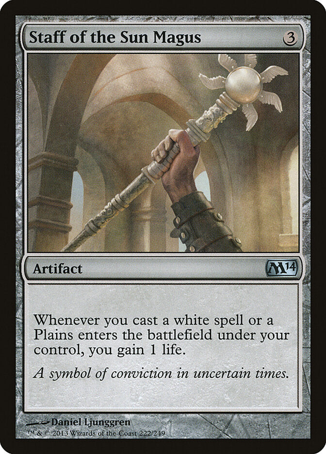 Cajado do Magus do Sol / Staff of the Sun Magus - Magic: The Gathering - MoxLand