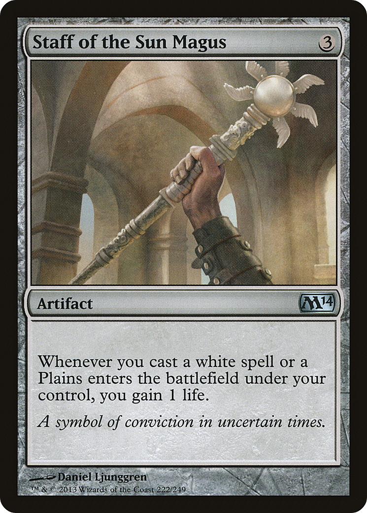 Cajado do Magus do Sol / Staff of the Sun Magus - Magic: The Gathering - MoxLand