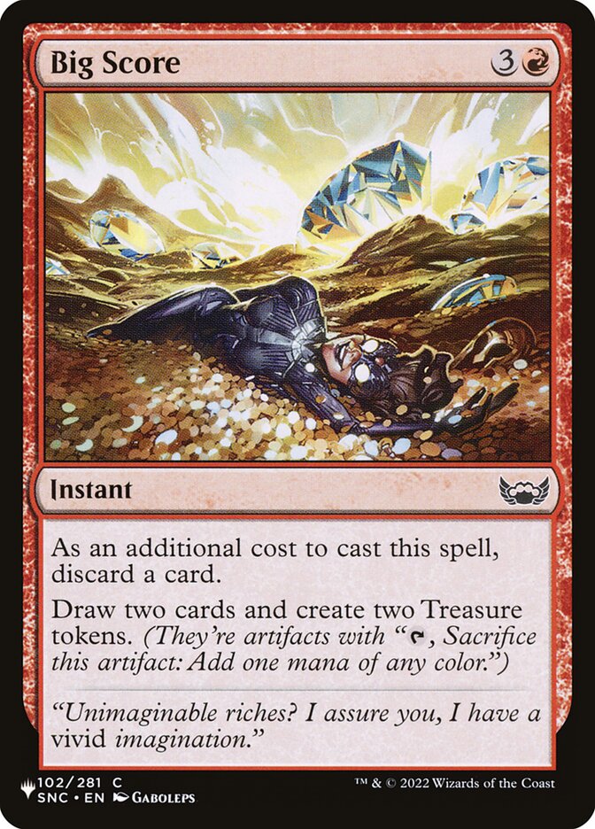 Sorte Grande / Big Score - Magic: The Gathering - MoxLand