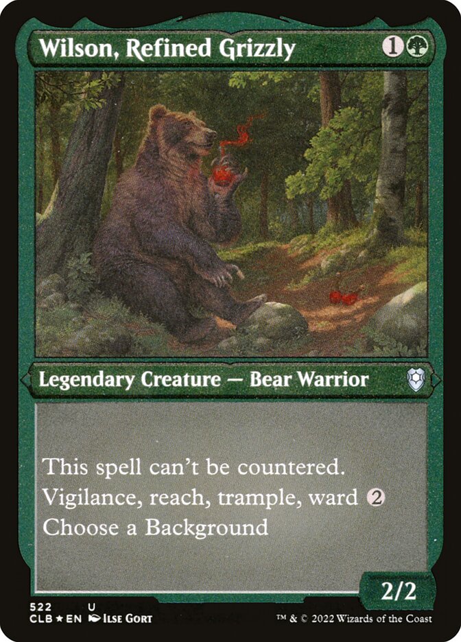 Wilson, Urso Pardo Refinado / Wilson, Refined Grizzly - Magic: The Gathering - MoxLand