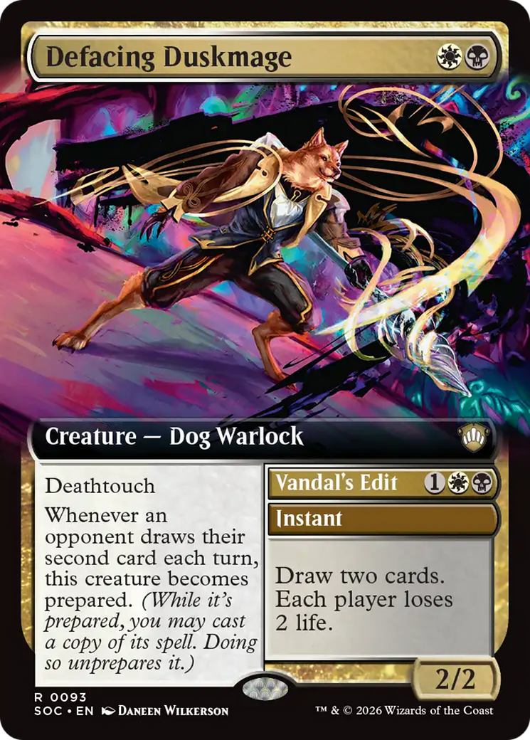 Defacing Duskmage - Magic: The Gathering - MoxLand