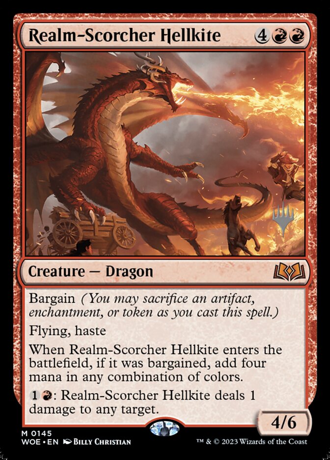 Dragão Avérneo Queima-reinos / Realm-Scorcher Hellkite - Magic: The Gathering - MoxLand
