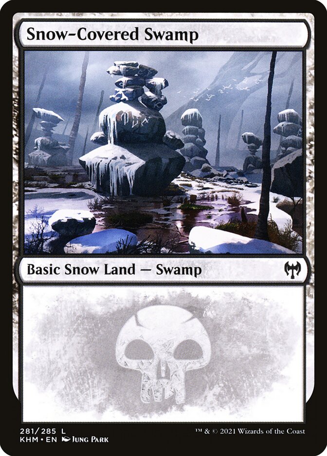 Pântano Nevado / Snow-Covered Swamp - Magic: The Gathering - MoxLand