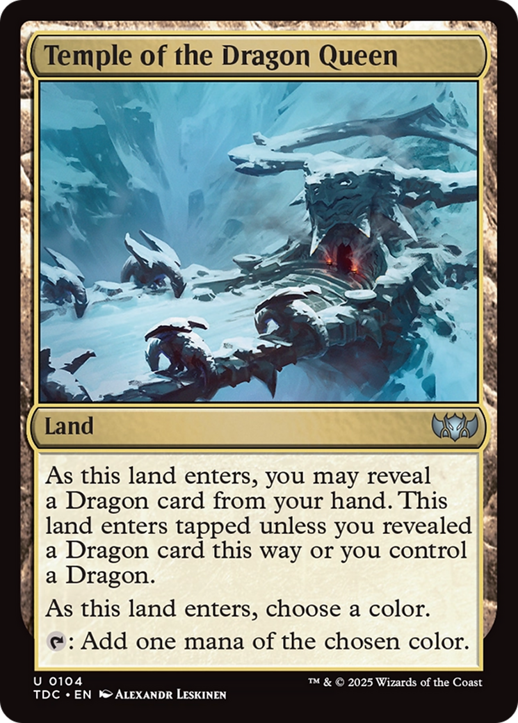 Templo da Rainha Dragão / Temple of the Dragon Queen - Magic: The Gathering - MoxLand