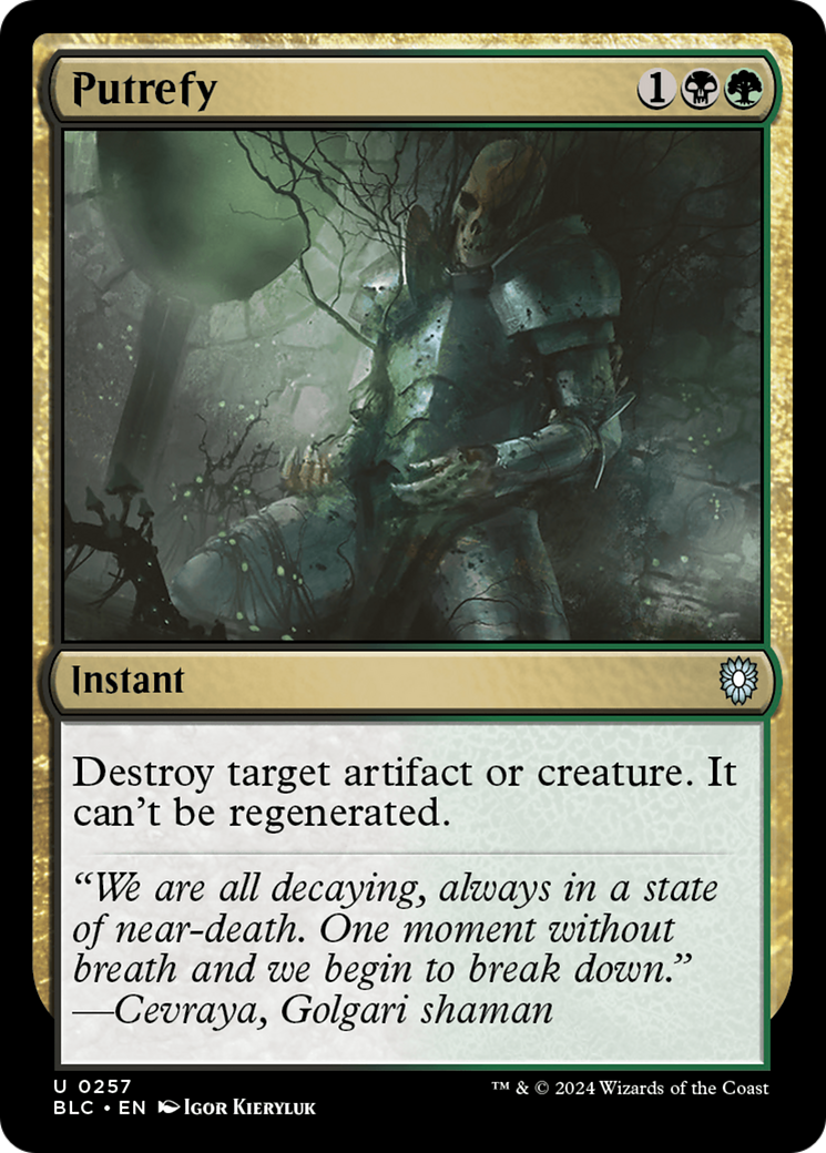 Putrificar / Putrefy - Magic: The Gathering - MoxLand