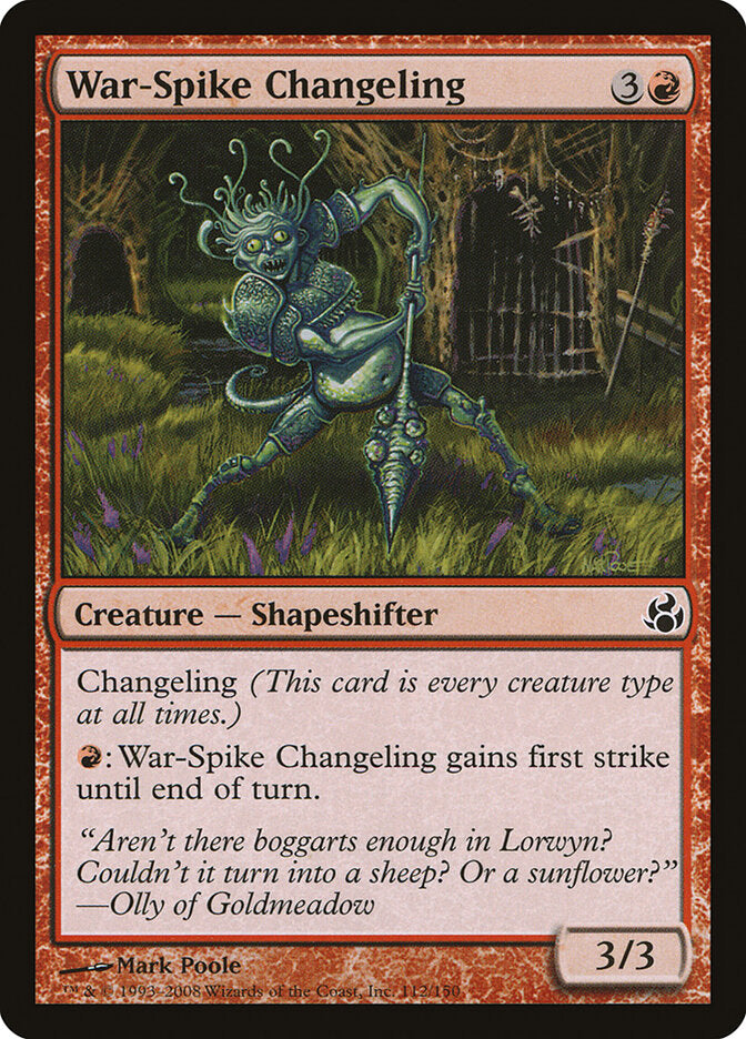 Morfolóide Estaca-Bélica / War-Spike Changeling - Magic: The Gathering - MoxLand