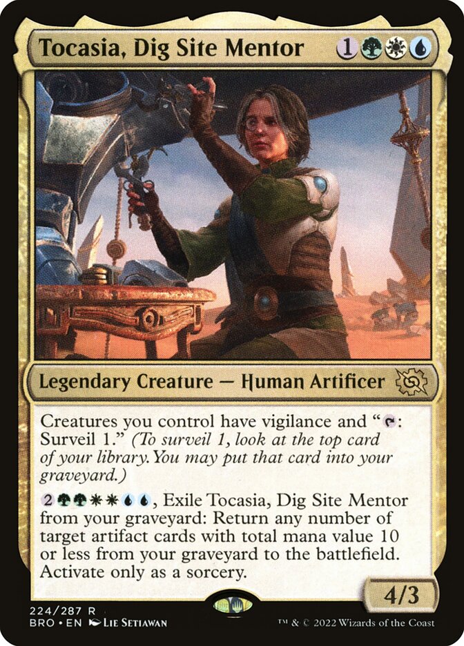 Tocasia, Mentora do Sítio de Escavação / Tocasia, Dig Site Mentor - Magic: The Gathering - MoxLand