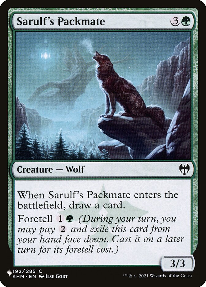 Companheiro de Alcateia de Sarulf / Sarulf's Packmate - Magic: The Gathering - MoxLand