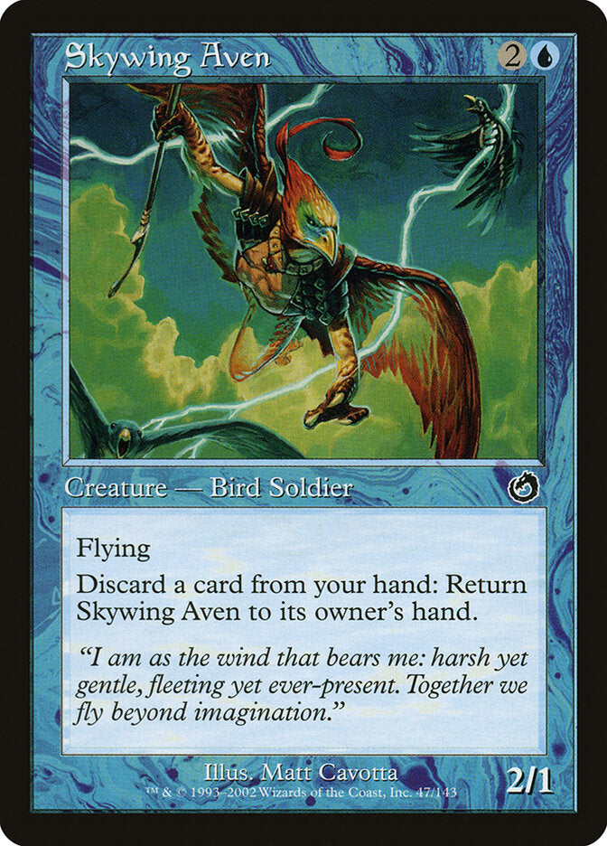 Aviano de Asas Celestiais / Skywing Aven - Magic: The Gathering - MoxLand