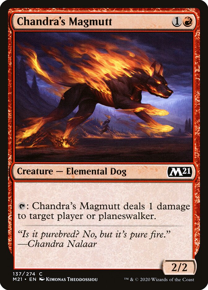 Cão de Magma de Chandra / Chandra's Magmutt - Magic: The Gathering - MoxLand