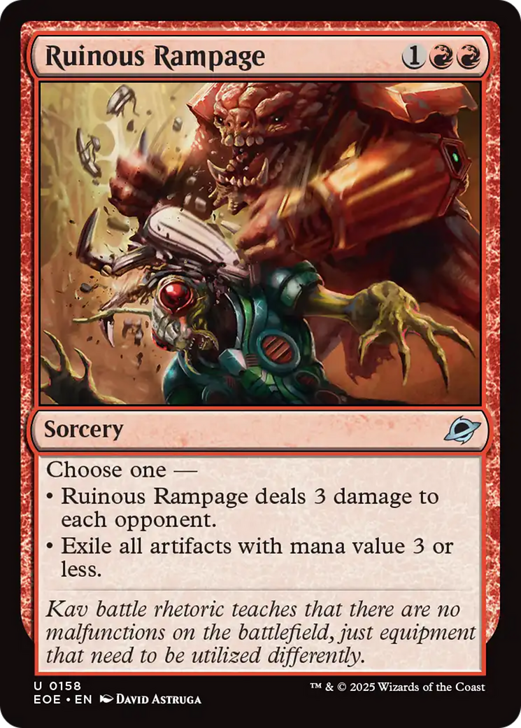Tumulto Desastroso / Ruinous Rampage - Magic: The Gathering - MoxLand