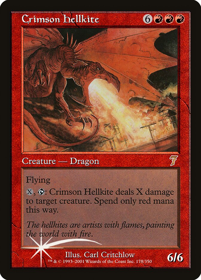 Dragão Avérneo Escarlate / Crimson Hellkite - Magic: The Gathering - MoxLand