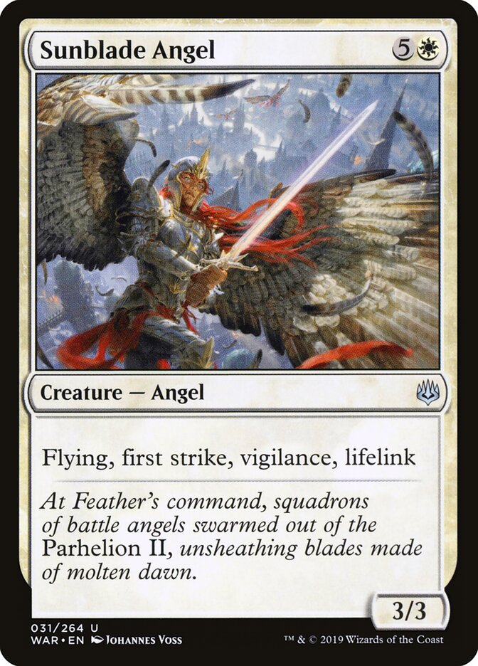 Anjo Espadachim Solar / Sunblade Angel - Magic: The Gathering - MoxLand