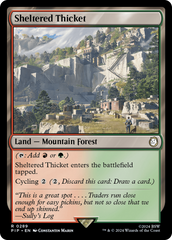 Arvoredo Resguardado / Sheltered Thicket - Magic: The Gathering - MoxLand