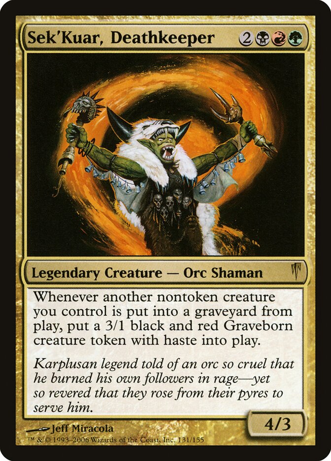 Sek'Kuar, Carcereiro da Morte / Sek'Kuar, Deathkeeper - Magic: The Gathering - MoxLand
