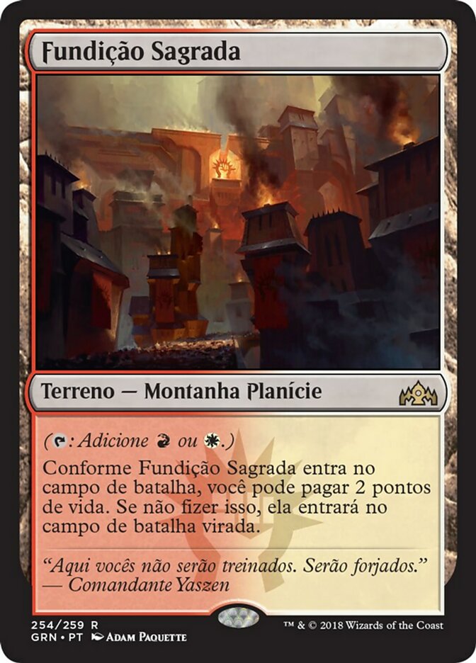 Fundição Sagrada / Sacred Foundry - Magic: The Gathering - MoxLand