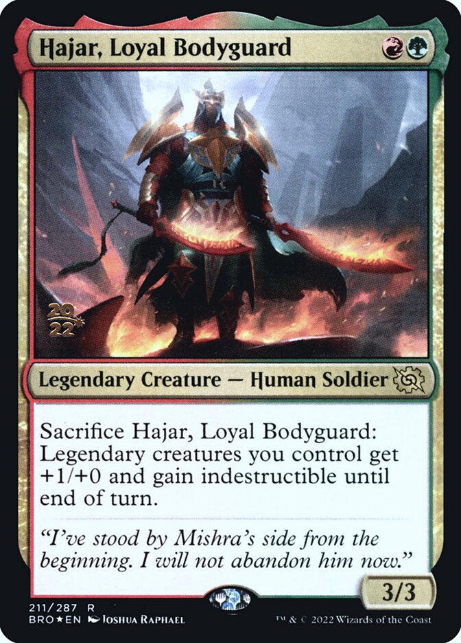 Hajar, Guarda-costas Leal / Hajar, Loyal Bodyguard - Magic: The Gathering - MoxLand