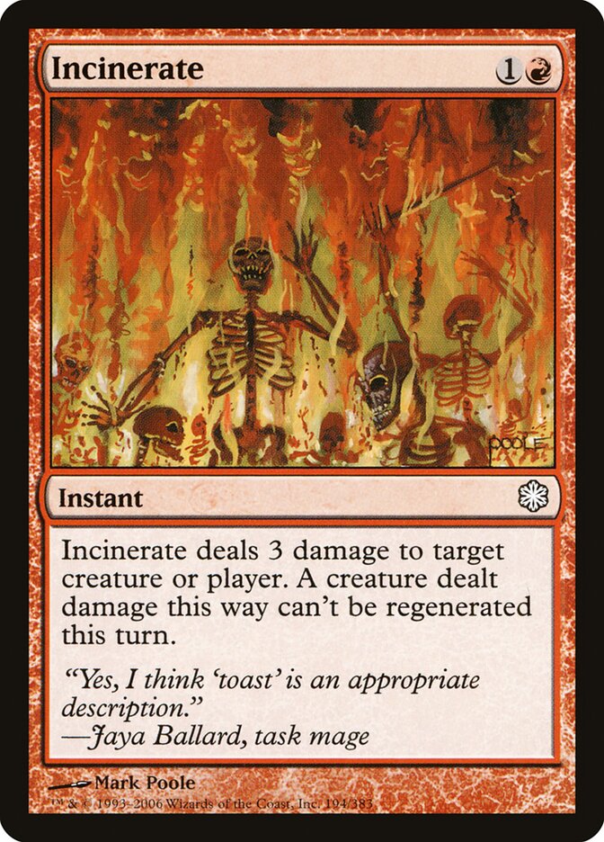 Incinerar / Incinerate - Magic: The Gathering - MoxLand