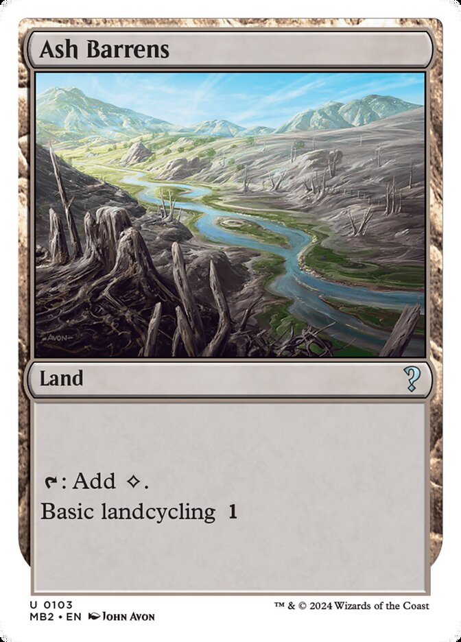 Desolação Fumegante / Ash Barrens - Magic: The Gathering - MoxLand