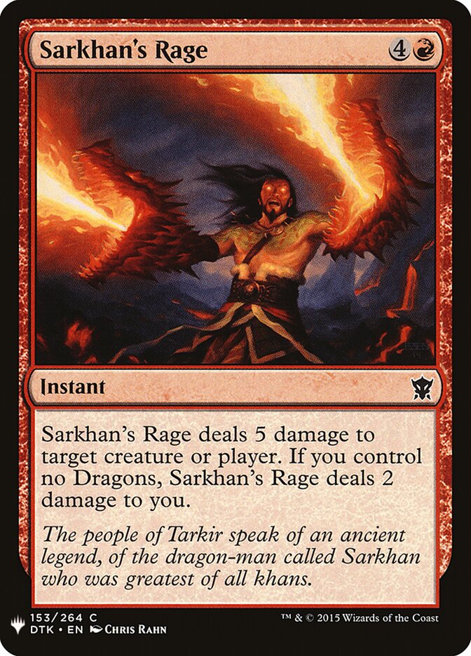 Fúria de Sarkhan / Sarkhan's Rage - Magic: The Gathering - MoxLand