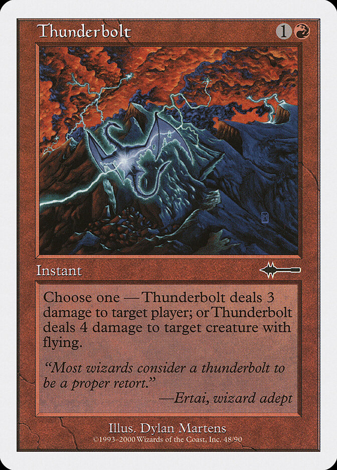 Relâmpago / Thunderbolt - Magic: The Gathering - MoxLand