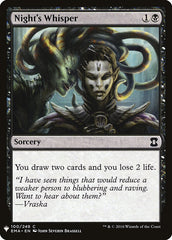 Sussurro da Noite / Night's Whisper - Magic: The Gathering - MoxLand