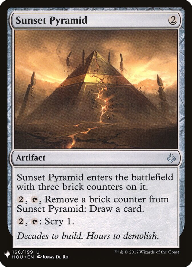 Pirâmide do Pôr do Sol / Sunset Pyramid - Magic: The Gathering - MoxLand