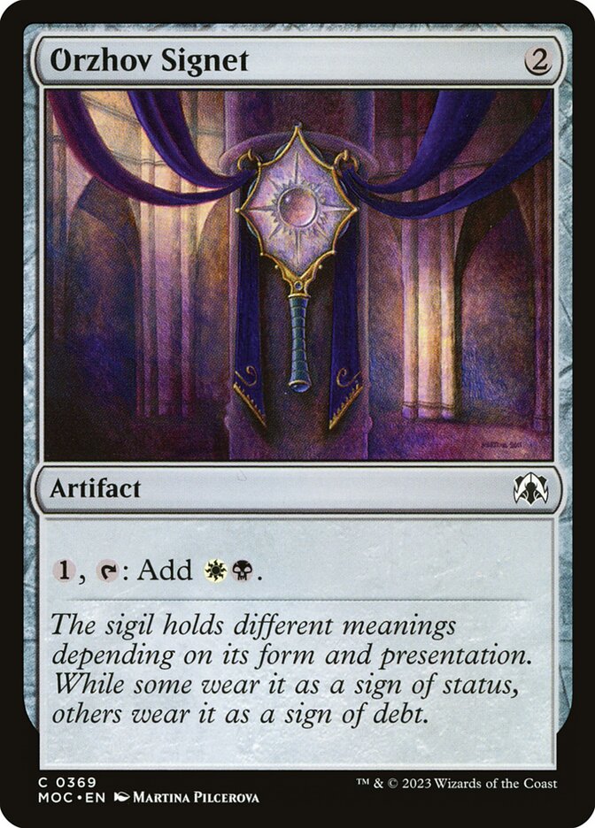 Sinete Orzhov / Orzhov Signet - Magic: The Gathering - MoxLand