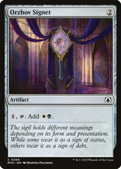 Sinete Orzhov / Orzhov Signet - Magic: The Gathering - MoxLand