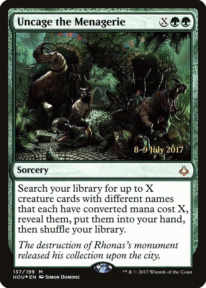 Soltar o Bestiário / Uncage the Menagerie - Magic: The Gathering - MoxLand