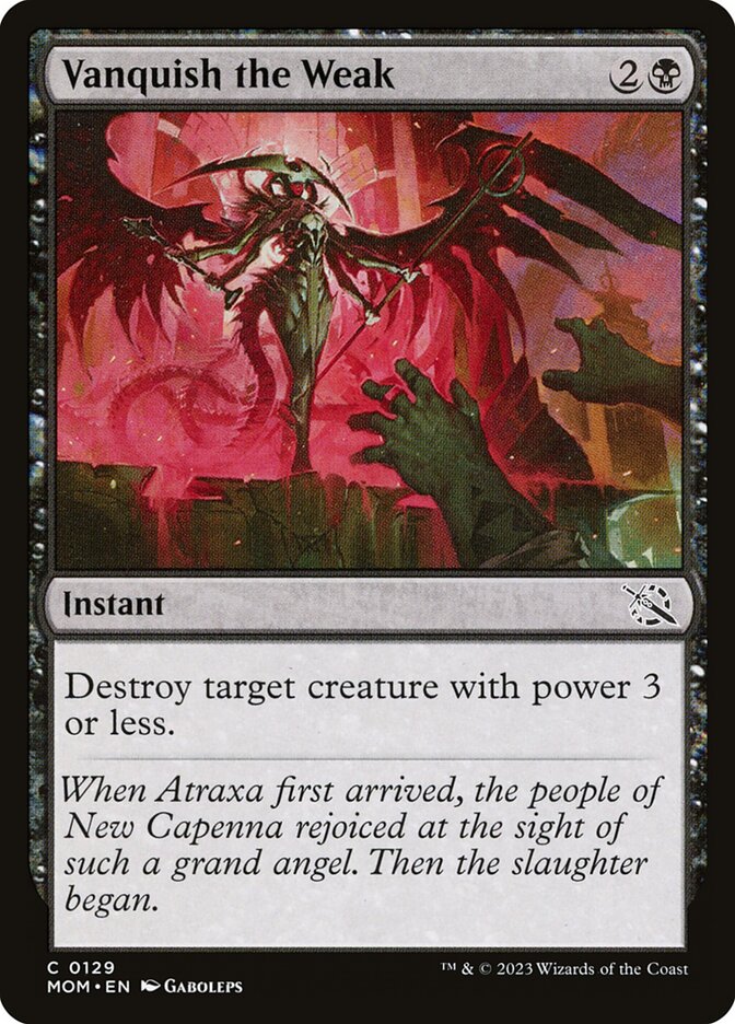 Destruir os Fracos / Vanquish the Weak - Magic: The Gathering - MoxLand