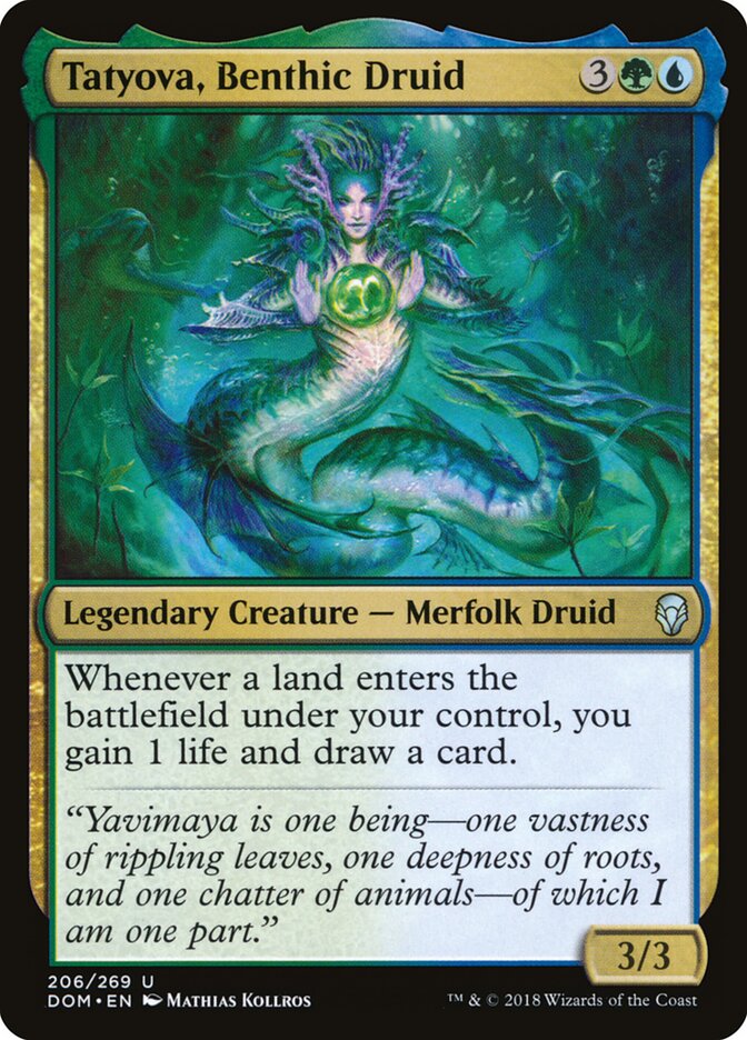 Tatyova, Druida Bêntica / Tatyova, Benthic Druid - Magic: The Gathering - MoxLand