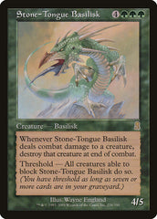 Basilisco Língua-de-Pedra / Stone-Tongue Basilisk - Magic: The Gathering - MoxLand