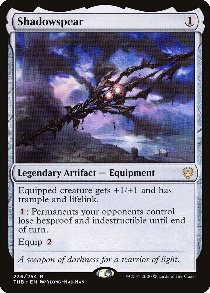 Lança Sombria / Shadowspear - Magic: The Gathering - MoxLand