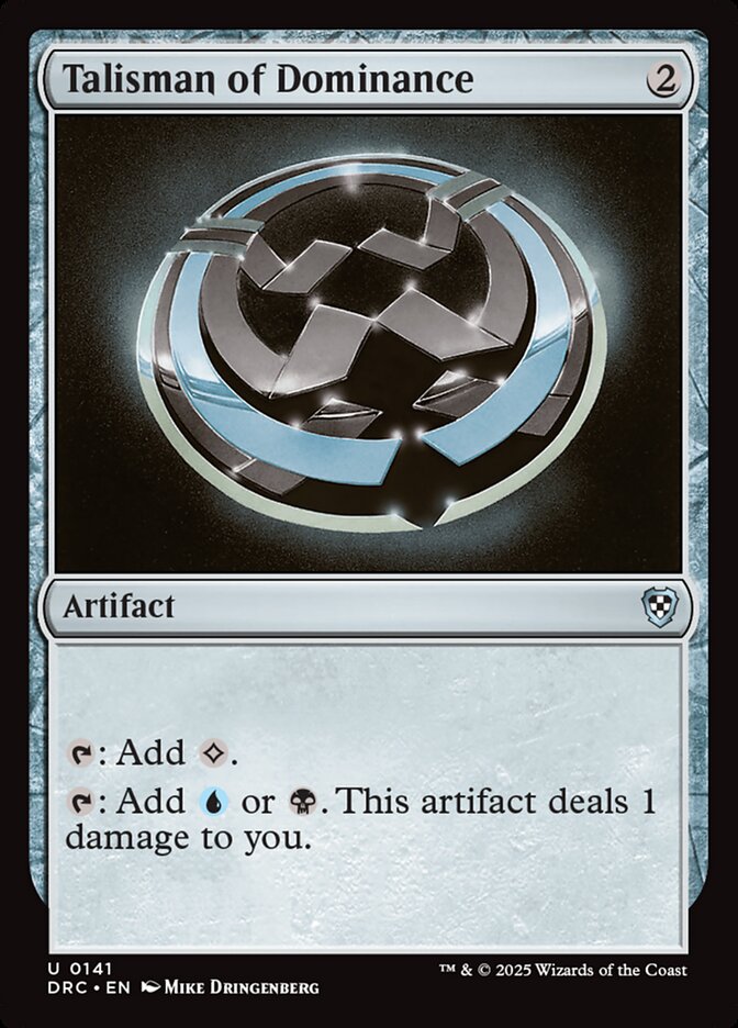 Talismã da Dominação / Talisman of Dominance - Magic: The Gathering - MoxLand