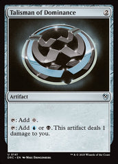 Talismã da Dominação / Talisman of Dominance - Magic: The Gathering - MoxLand