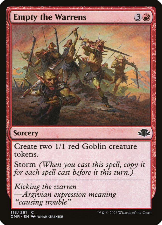 Esvaziar os Viveiros / Empty the Warrens - Magic: The Gathering - MoxLand