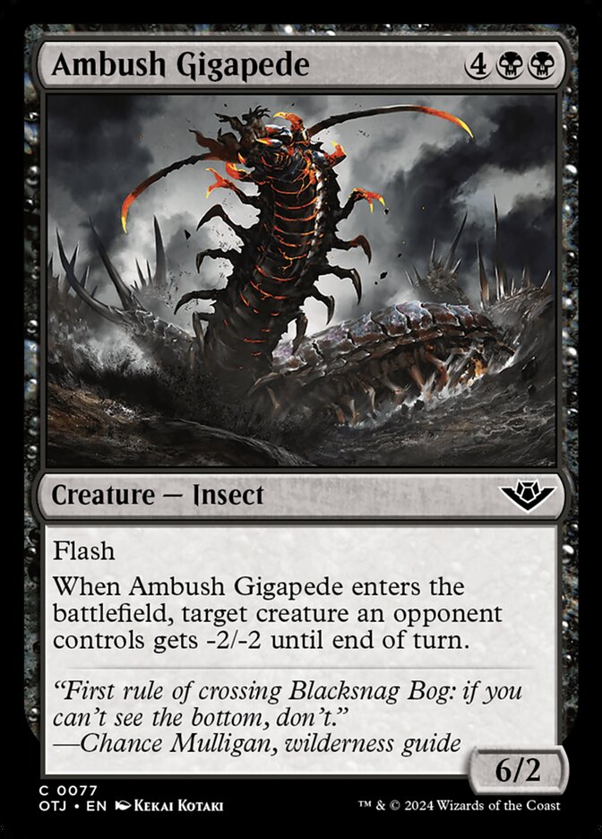 Gigapeia da Emboscada / Ambush Gigapede - Magic: The Gathering - MoxLand