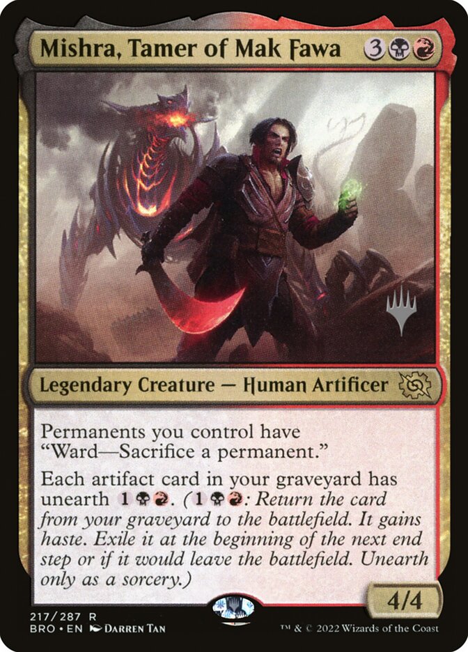 Mishra, Domador de Mak Fawa / Mishra, Tamer of Mak Fawa - Magic: The Gathering - MoxLand