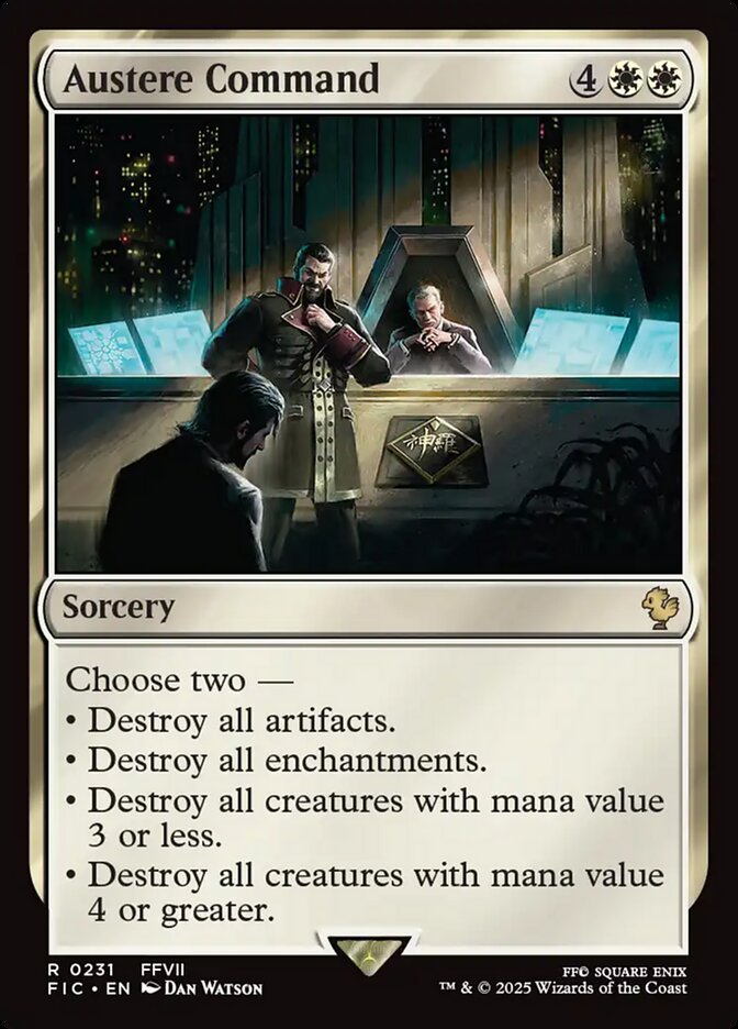 Comando Austero / Austere Command - Magic: The Gathering - MoxLand
