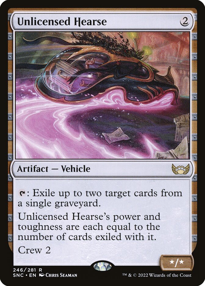 Rabecão Clandestino / Unlicensed Hearse - Magic: The Gathering - MoxLand