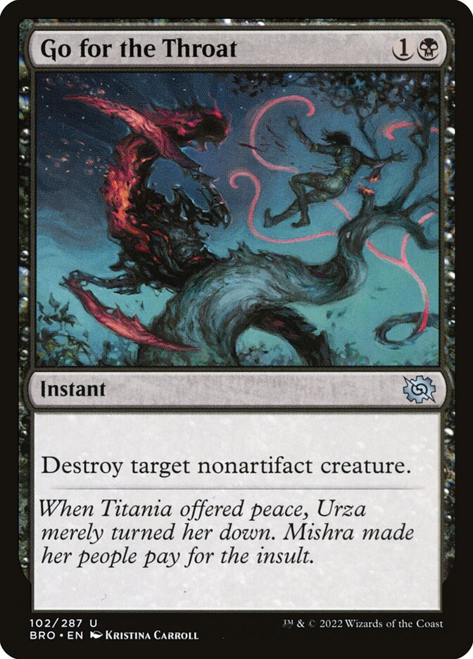 Atacar na Jugular / Go for the Throat - Magic: The Gathering - MoxLand