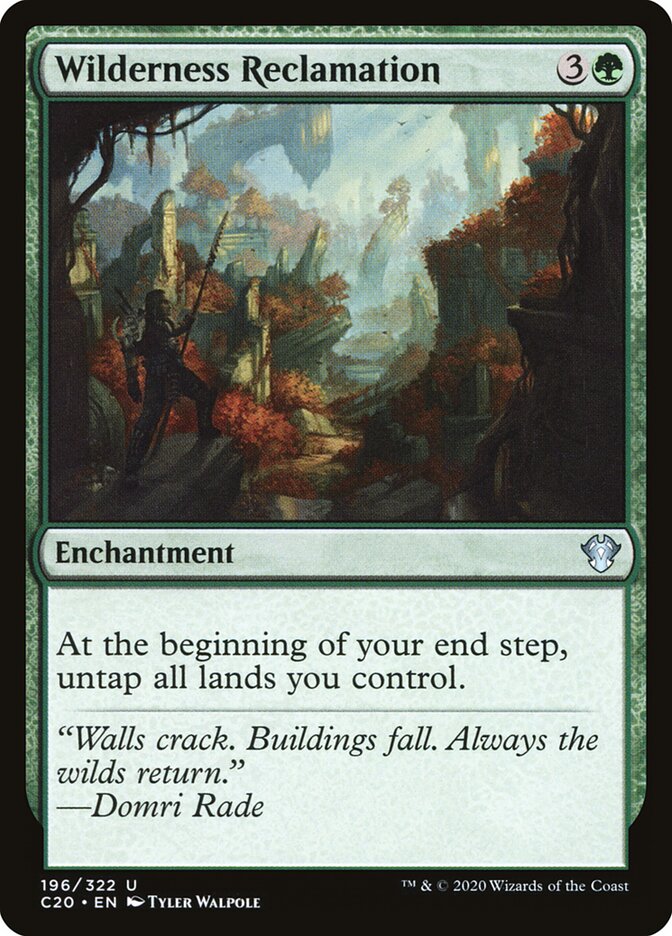 Reconquista da Natureza / Wilderness Reclamation - Magic: The Gathering - MoxLand