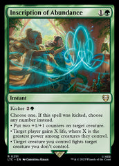 Epígrafe de Abundância / Inscription of Abundance - Magic: The Gathering - MoxLand