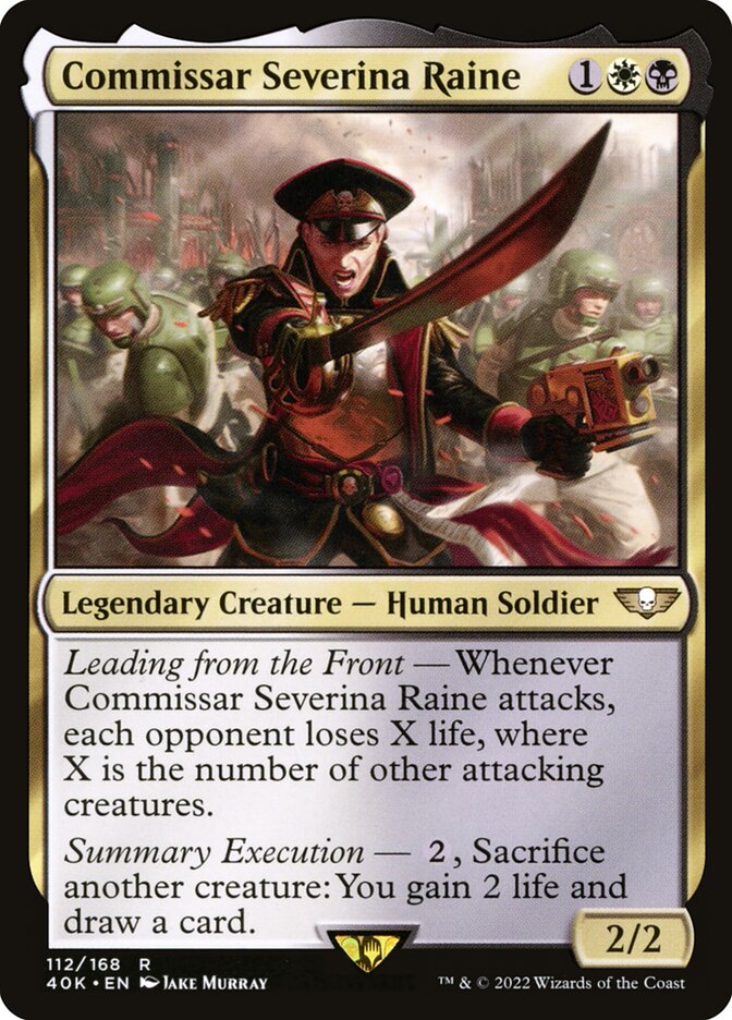 Comissária Severina Raine / Commissar Severina Raine - Magic: The Gathering - MoxLand